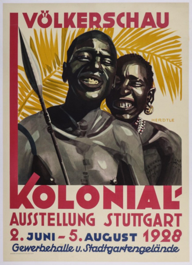 Almanya'daki insanat bahçesini tanıtan bir poster