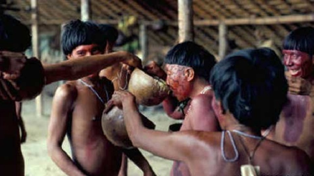 Bir amazon kabilesi olan Yanomamö'lüler ise ölülerini yaktıktan sonra küllerini bir sıvıyla karıştırıp içiyorlar, ve böyle yapınca ölülerinin ruhunun kendilerinin içinde hayat bulduğuna inanıyorlar.