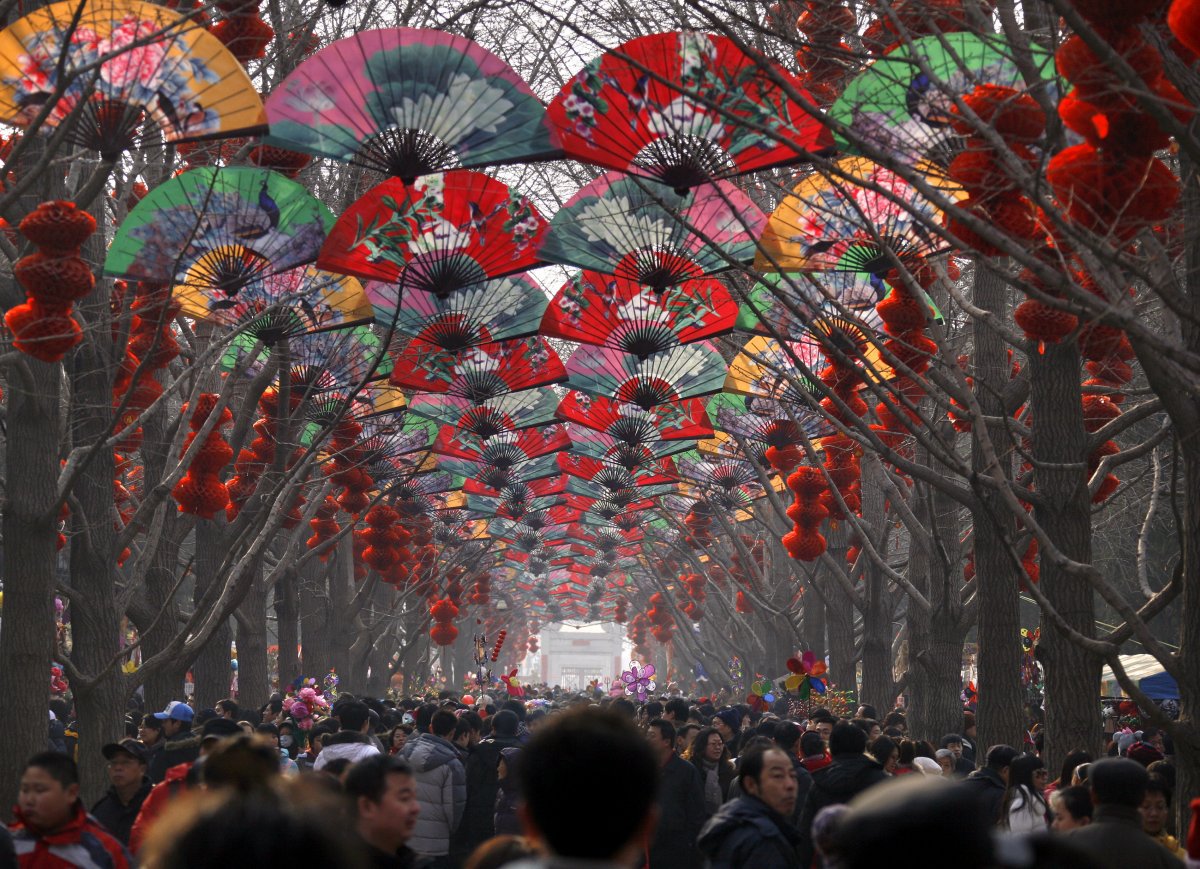 Çin yeni yılında sokaklar